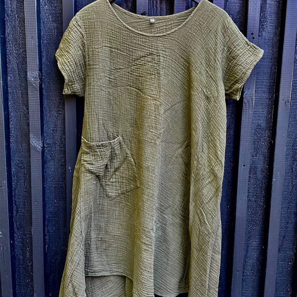 Cotton Gauze Swing Dress